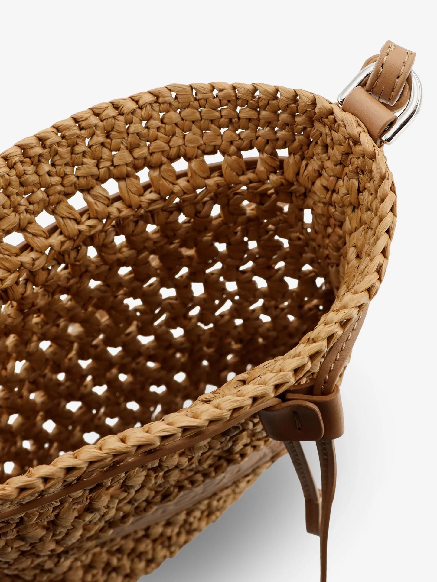 Tod's Raffia Bucket Bag With Crochet Motif