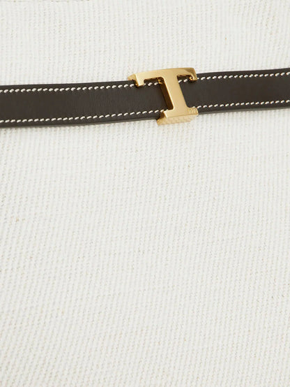 Tod's Tim Canvas And Leather Medium Shopping Bag
