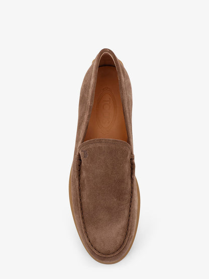 Tod'S Suede Loafers - Marrone