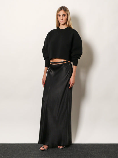 Tom Ford Silk midi skirt - Black