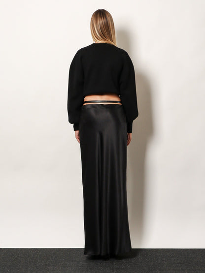 Tom Ford Silk midi skirt - Black