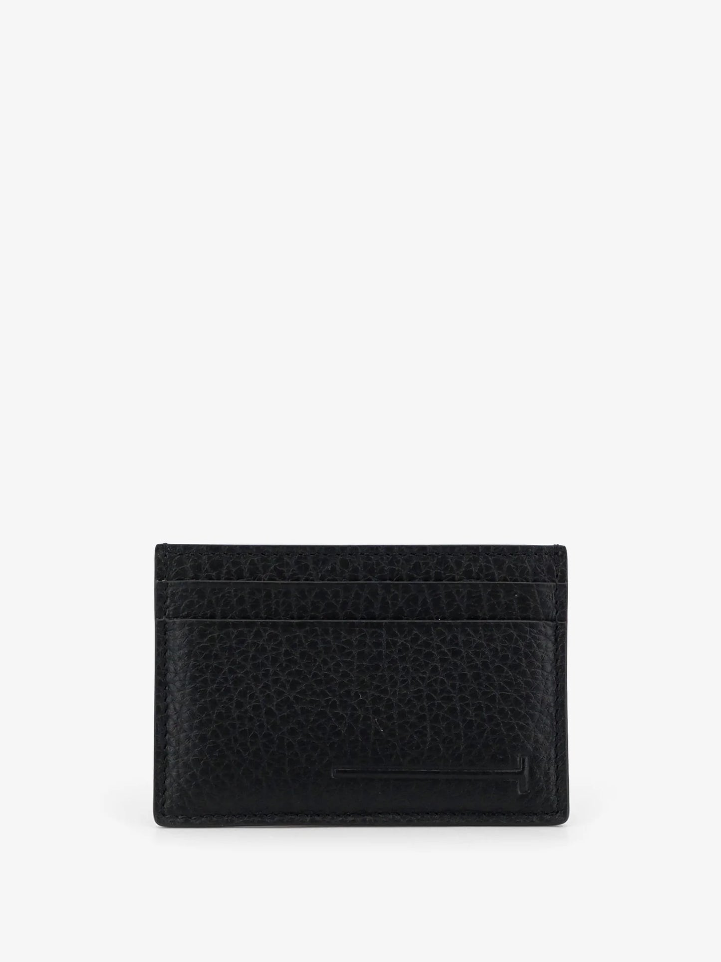 Tom Ford Leather Card Holder With Embossed Logo