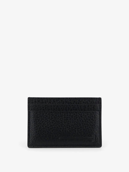 Tom Ford Leather Card Holder With Embossed Logo