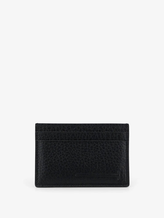 Tom Ford Leather Card Holder With Embossed Logo