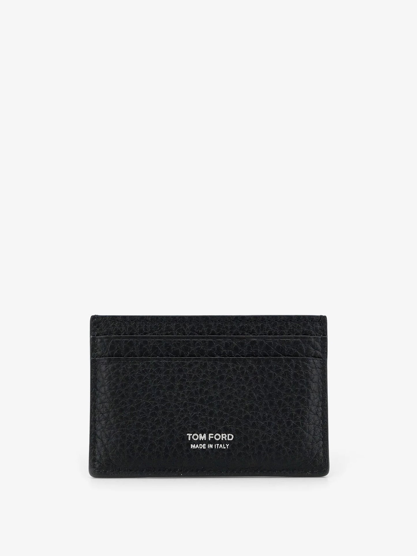 Tom Ford Leather Card Holder With Embossed Logo