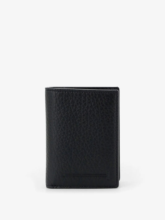 Tom Ford Leather Card Holder With Embossed Logo