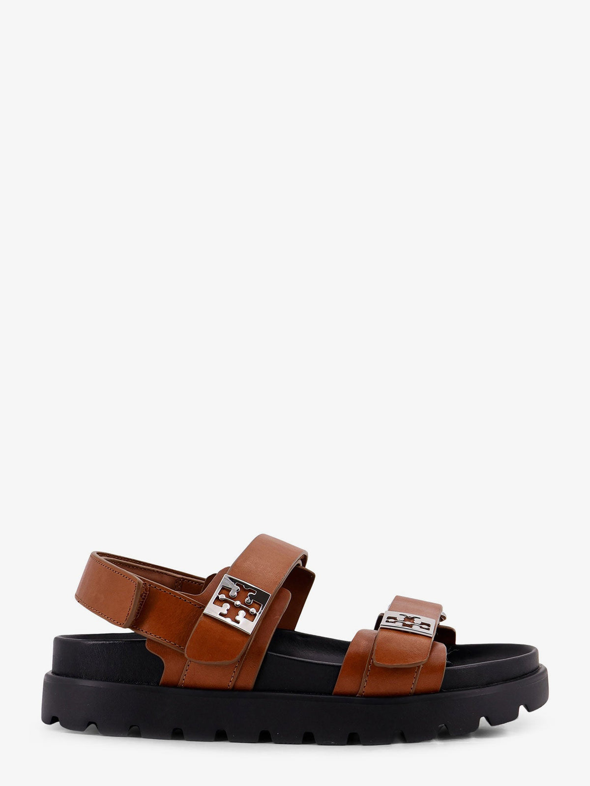 Tory Burch Mellow low leather sandals - Cuoio