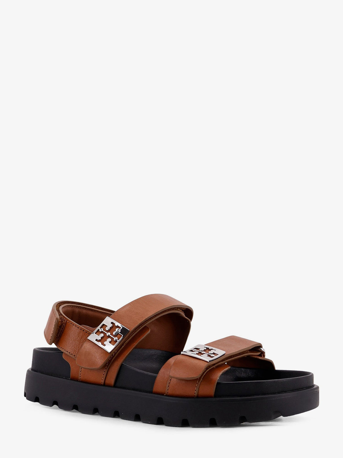 Tory Burch Mellow low leather sandals - Cuoio