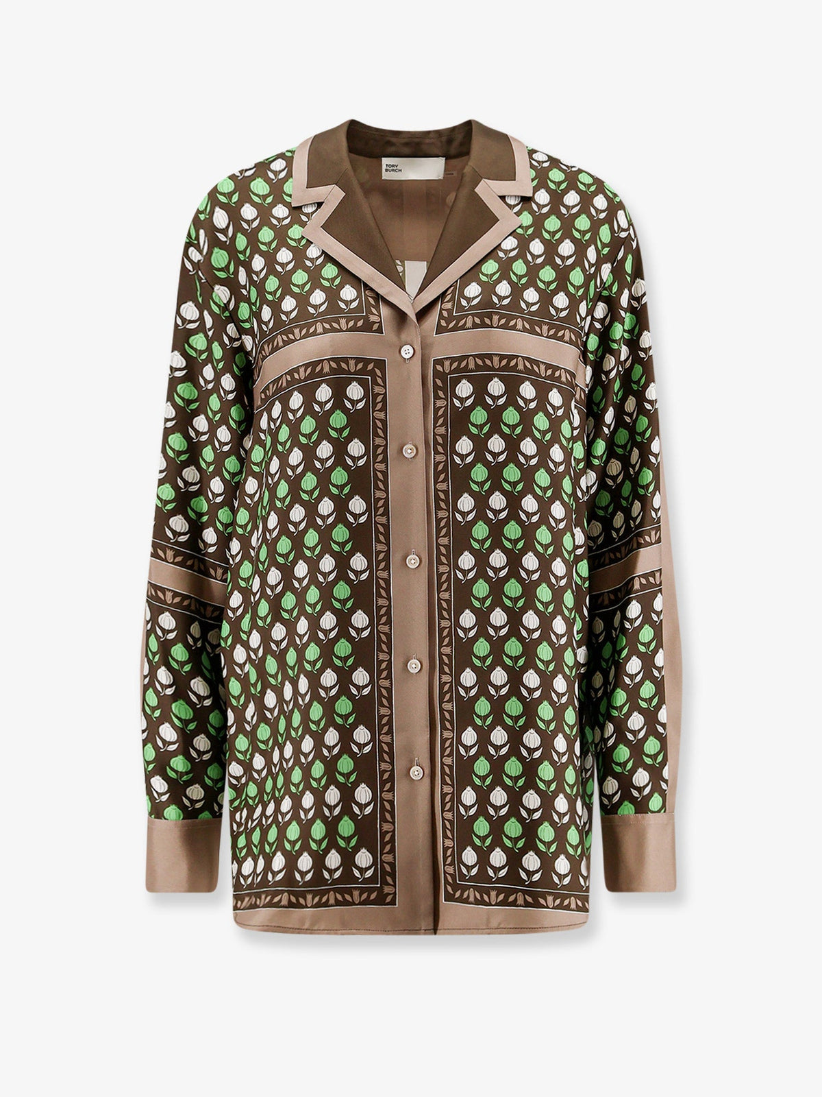 Tory Burch Multicolor silk shirt - Chocolate