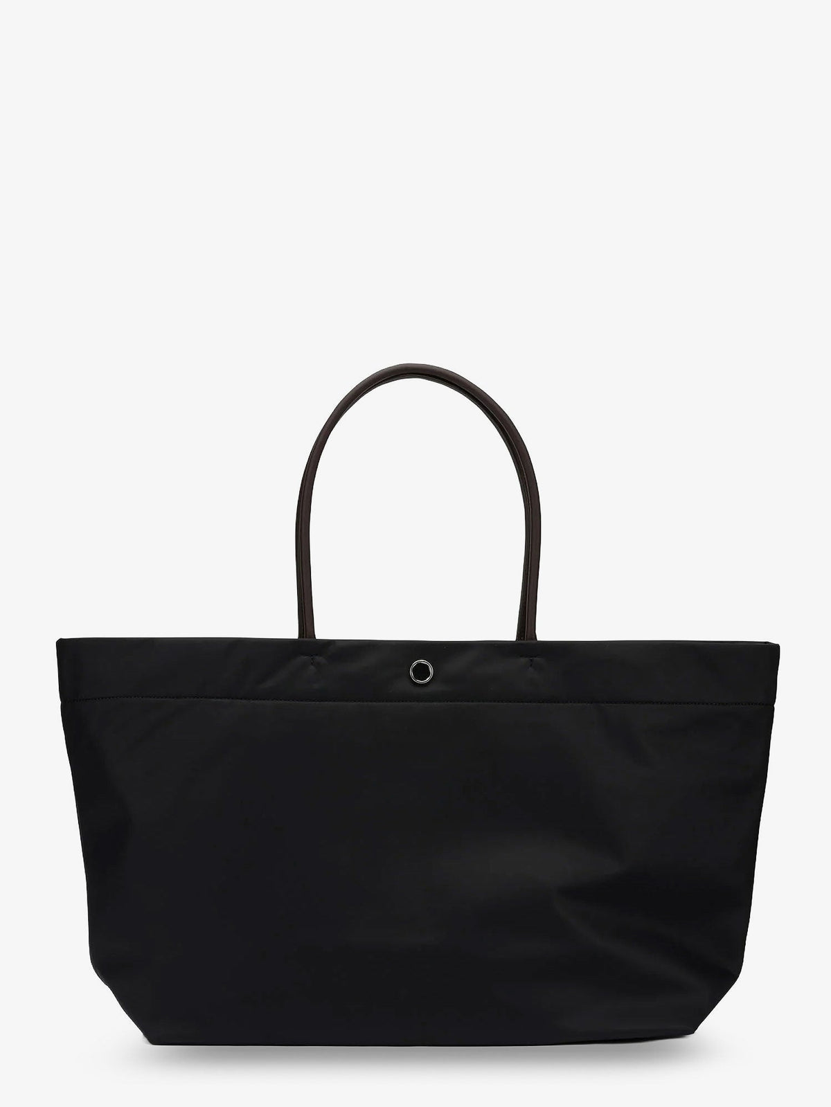 Tory Burch Ella Twist nylon shoulder bag with maxi front logo patch - Black
