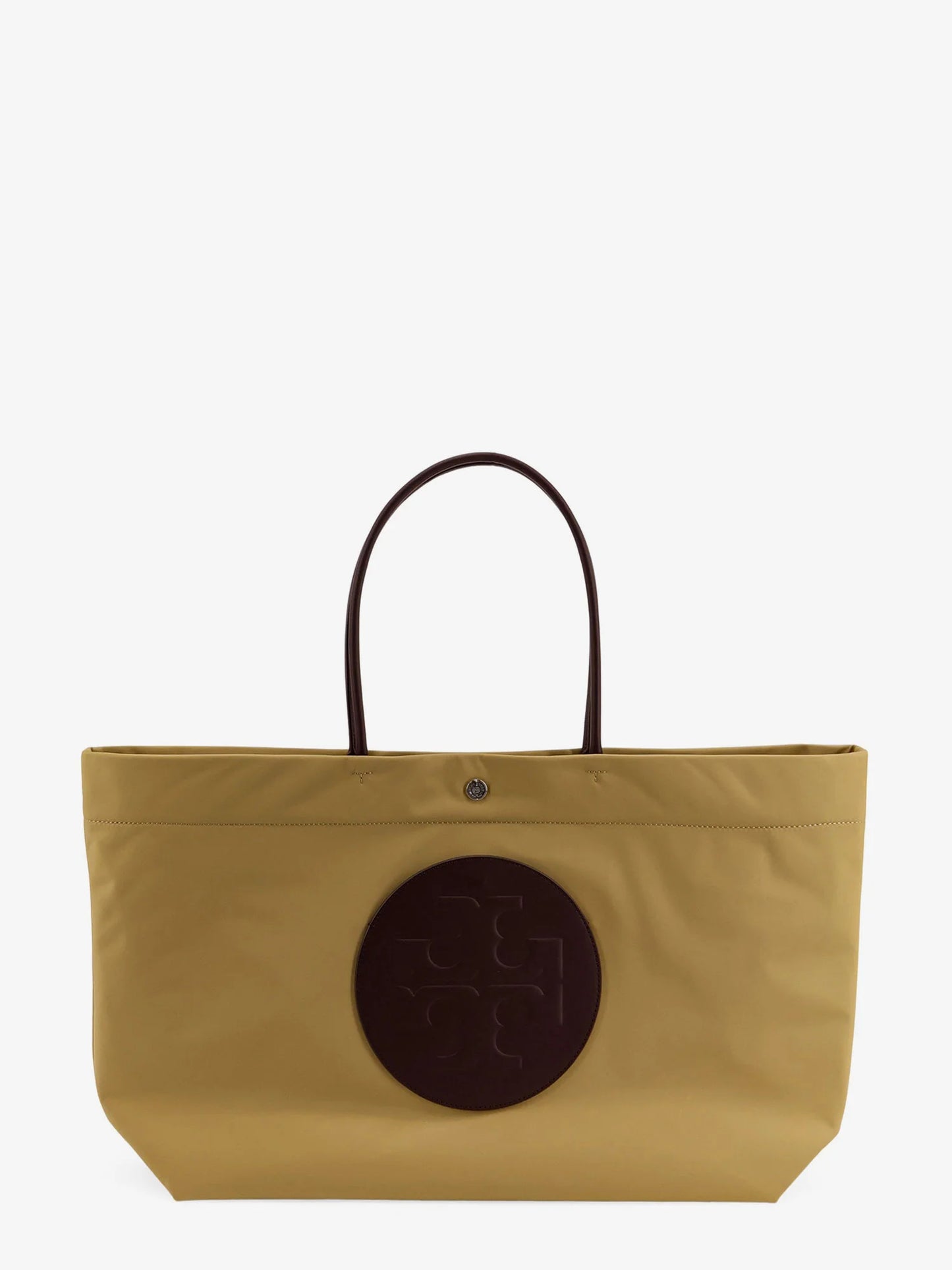 Tory Burch Ella Twist Nylon Shoulder Bag With Maxi Front Logo Patch