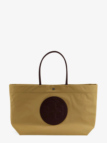 Tory Burch Ella Twist Nylon Shoulder Bag With Maxi Front Logo Patch