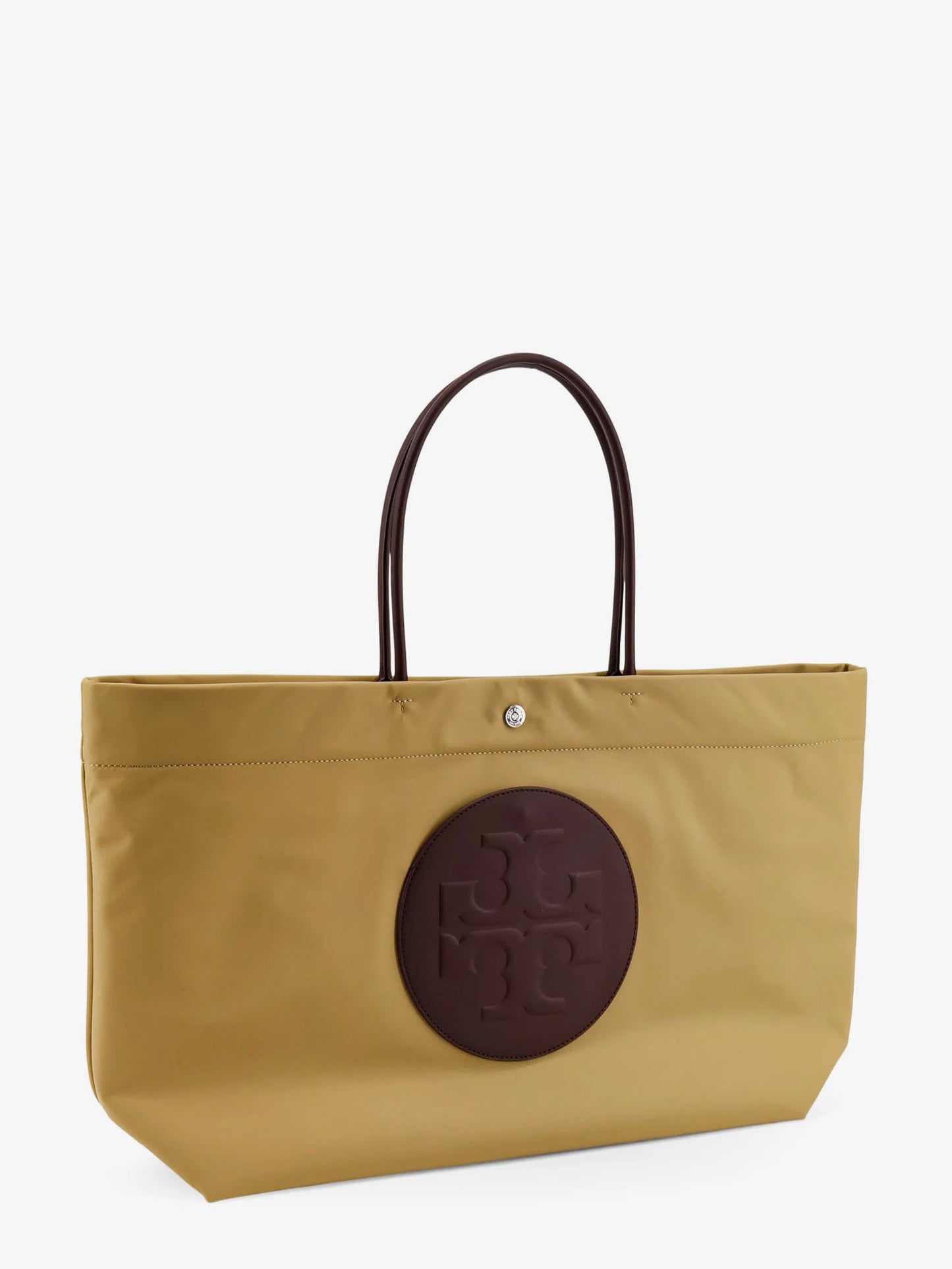 Tory Burch Ella Twist Nylon Shoulder Bag With Maxi Front Logo Patch