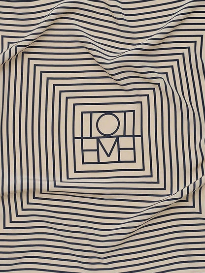 Toteme Monogram Silk Foulard