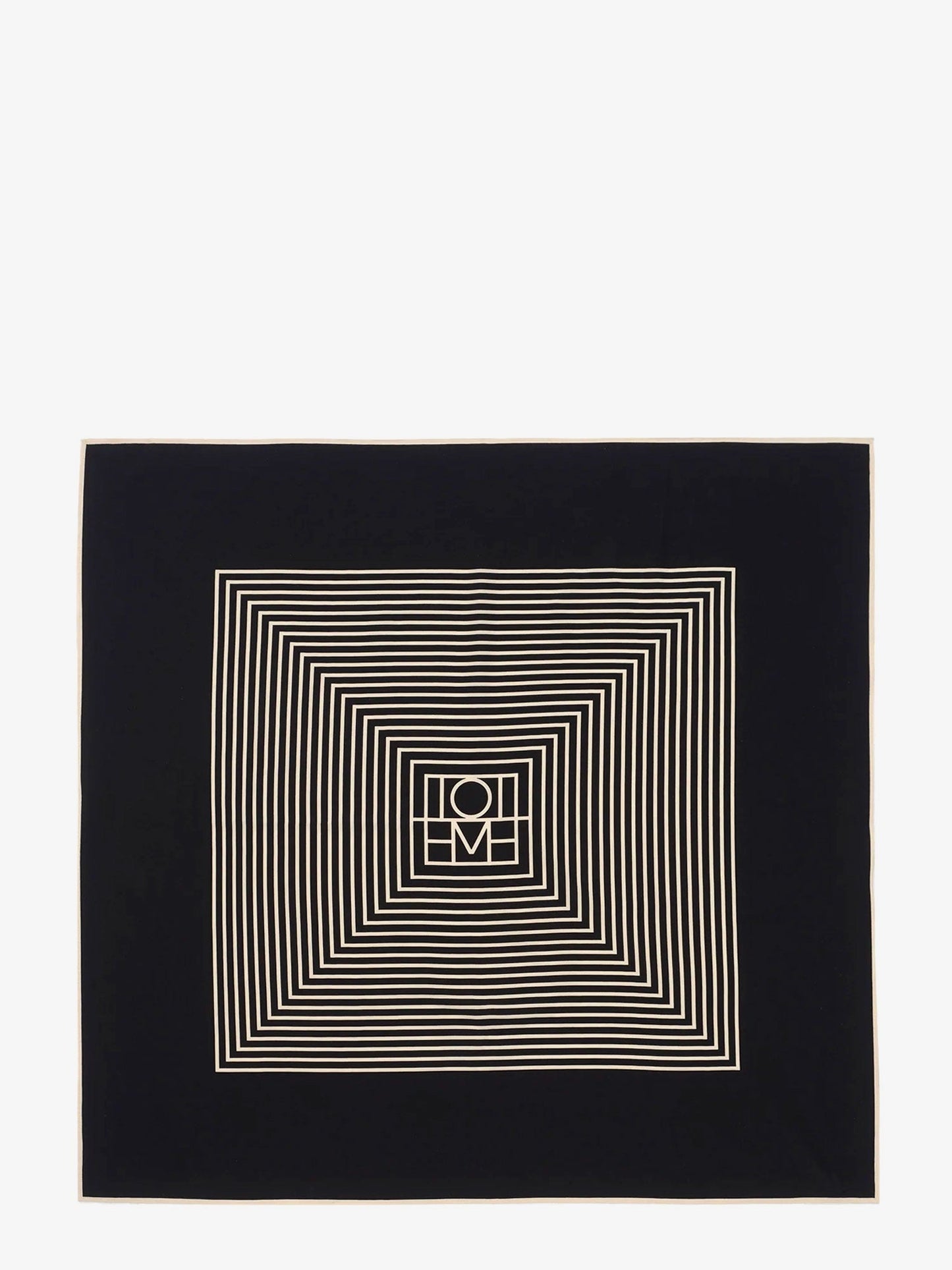 Toteme Centered Monogram Silk Foulard