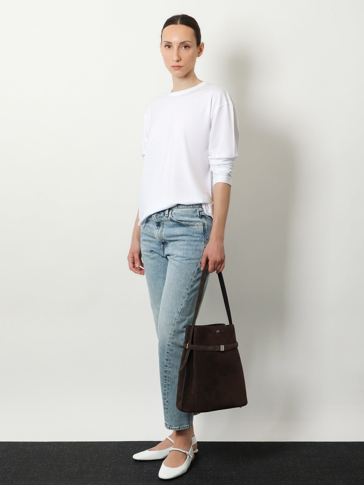 Toteme Twisted Seam organic cotton jeans - Worn Blue