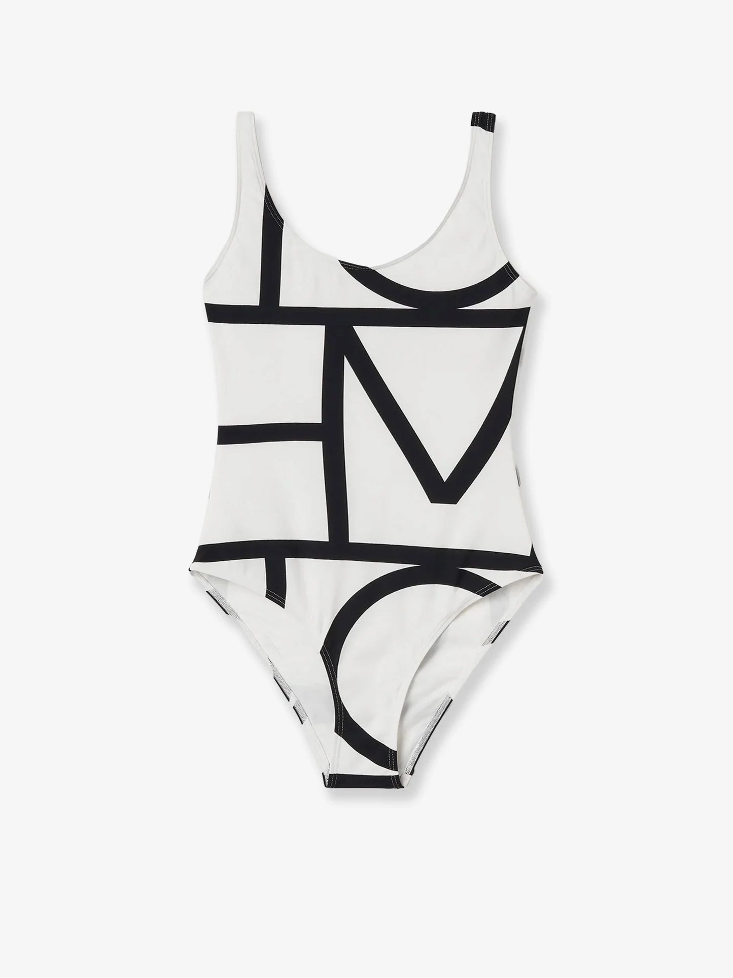 Toteme One Piece Swimsuit With Monogram Print