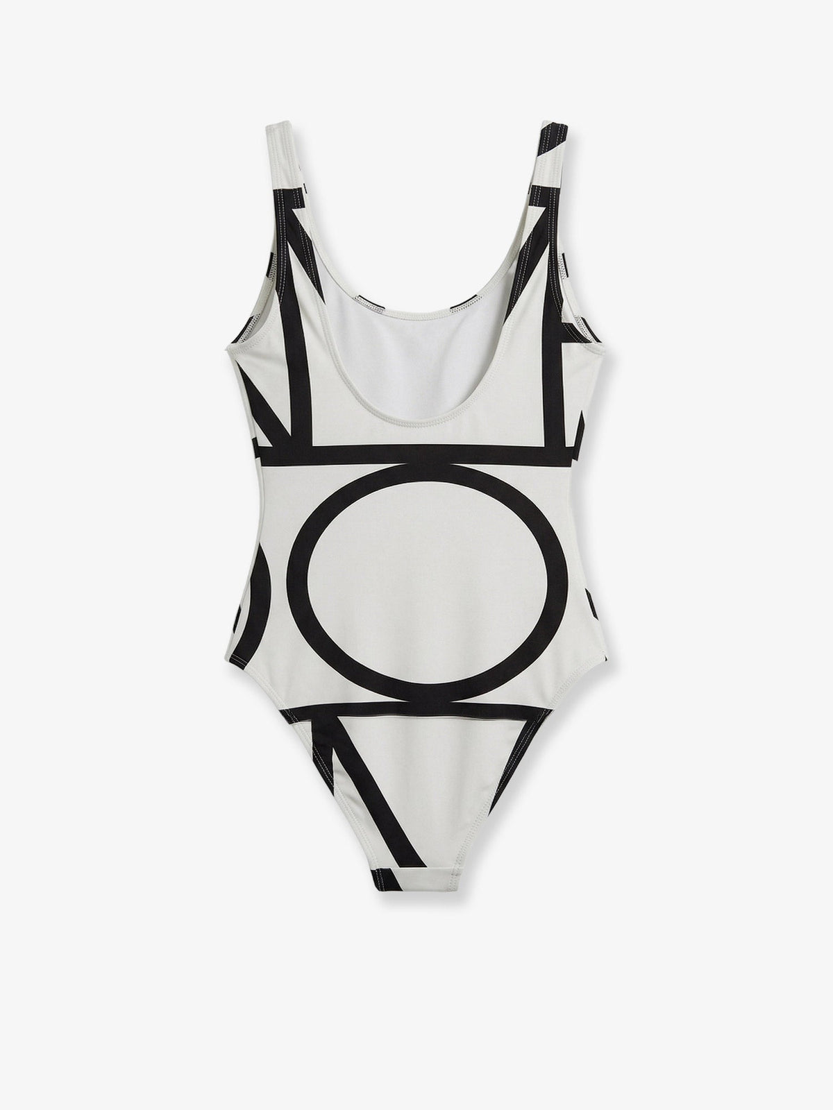 Toteme One-piece swimsuit with Monogram print - Tofu