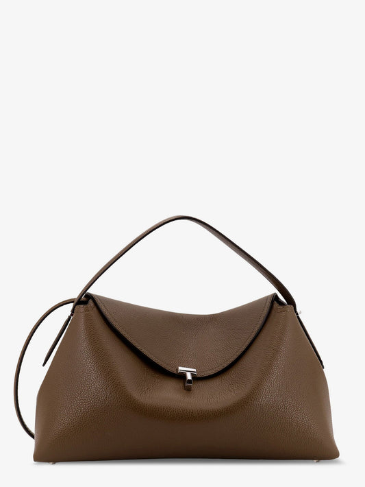 Toteme T Lock Suede Handbag