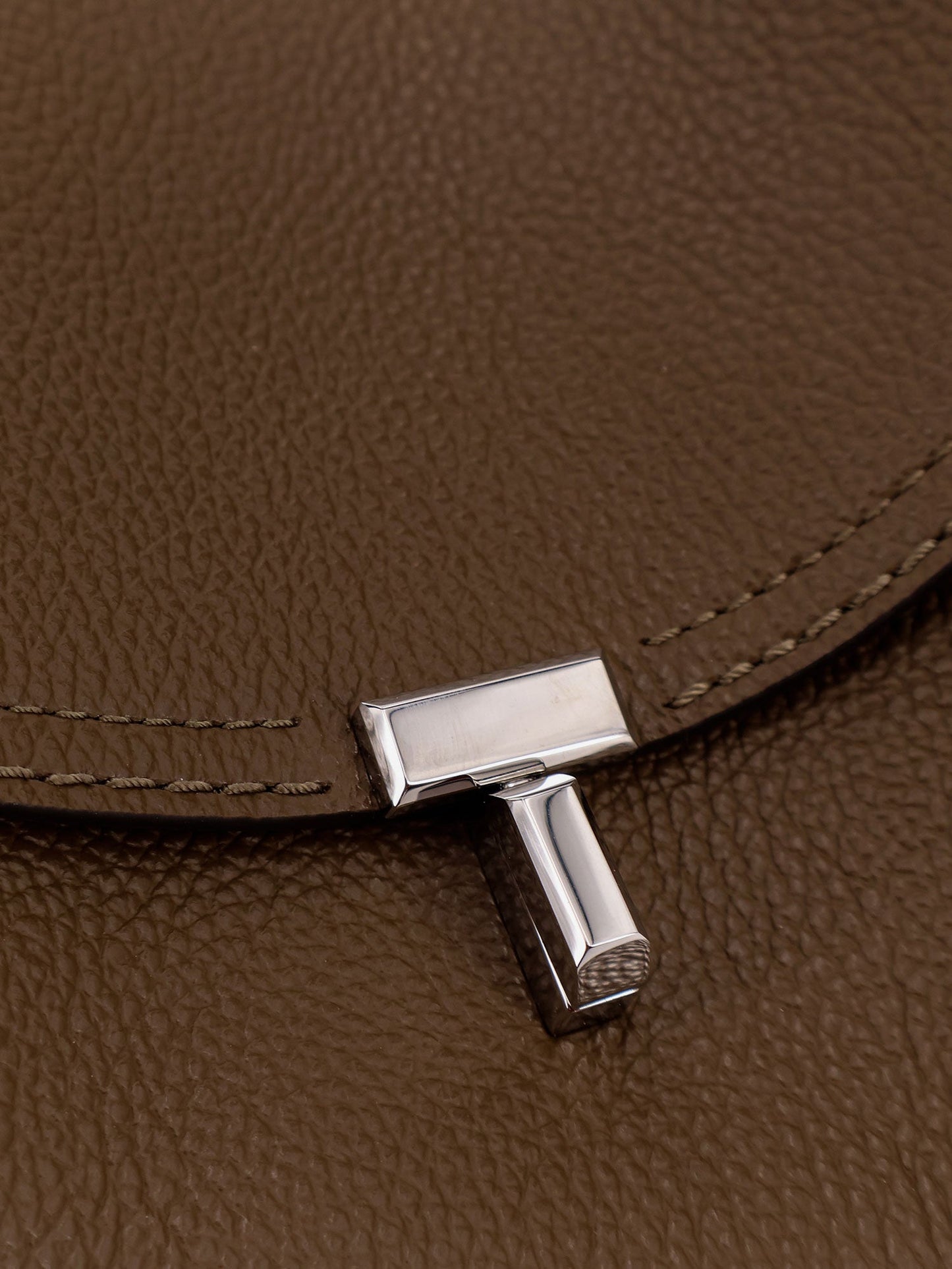Toteme T Lock Suede Handbag