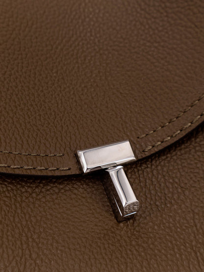 Toteme T Lock Suede Handbag