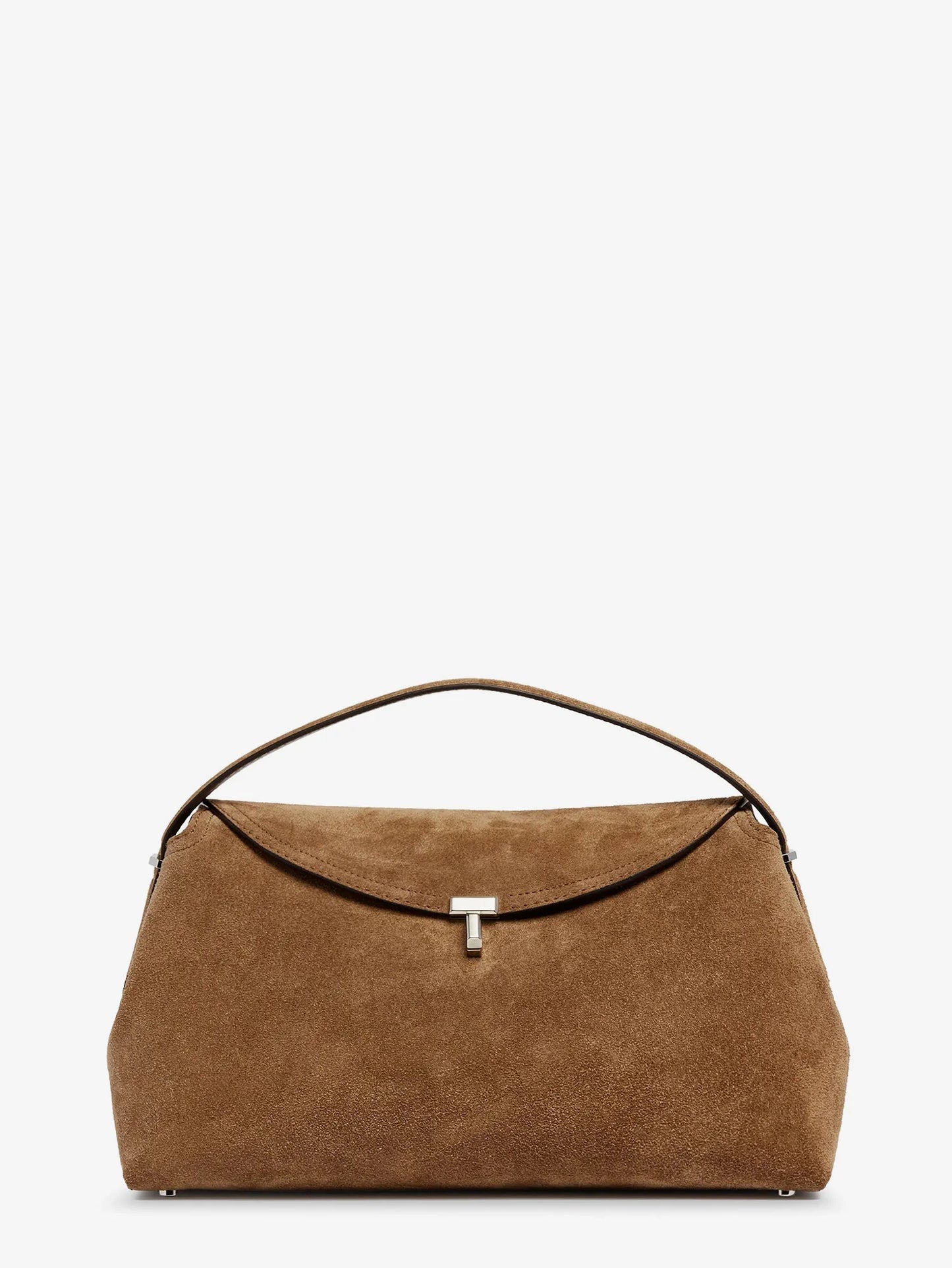 Toteme T Lock Suede Handbag
