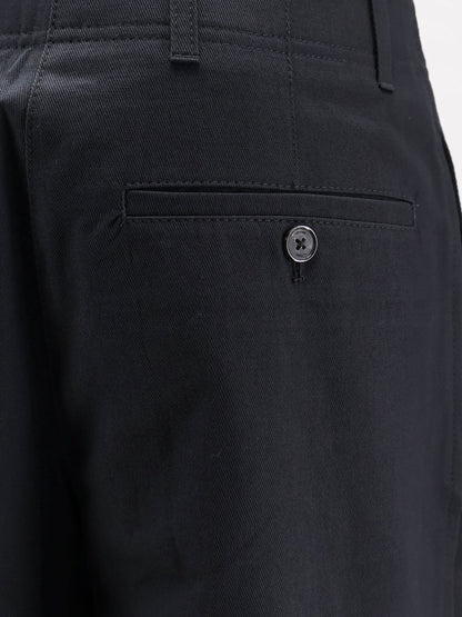 Toteme Relaxed cotton trousers - Black