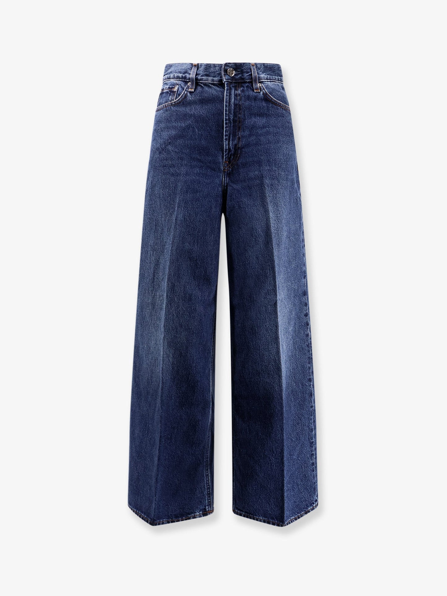 Toteme Wide Leg Organic Cotton Jeans
