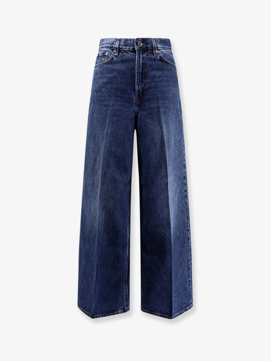 Toteme Wide Leg Organic Cotton Jeans