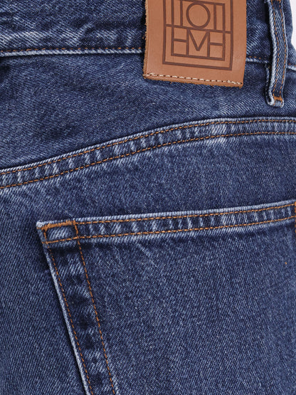 Toteme Wide Leg Organic Cotton Jeans