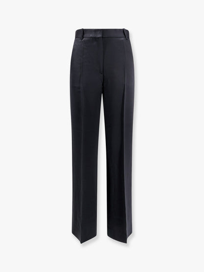 Toteme Viscose blend trouser with slits - Nero