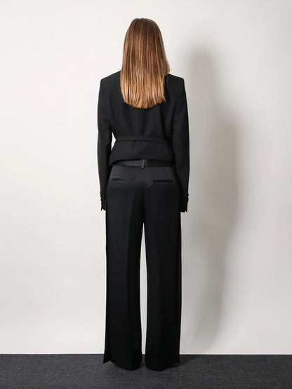 Toteme Viscose Blend Trouser With Slits