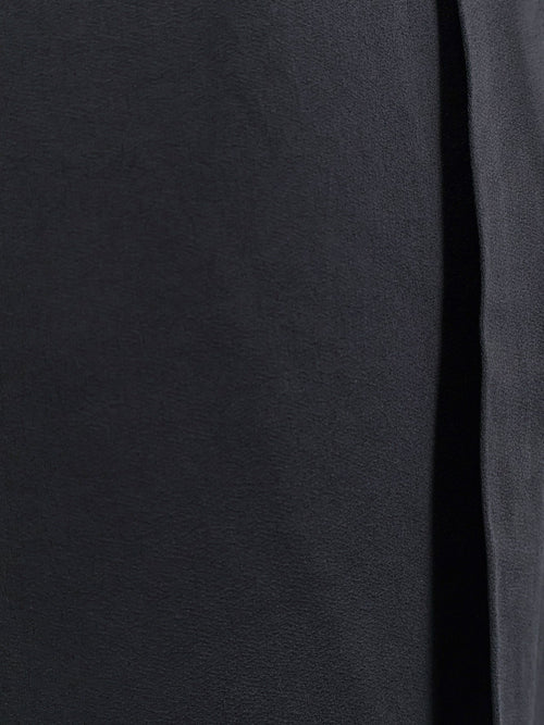 Toteme Viscose blend trouser with slits - Nero