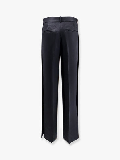 Toteme Viscose blend trouser with slits - Nero