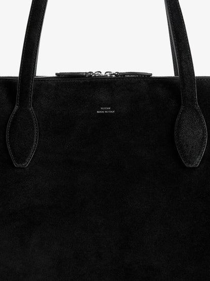 Toteme Suede Handbag With Engraved Logo On The Front