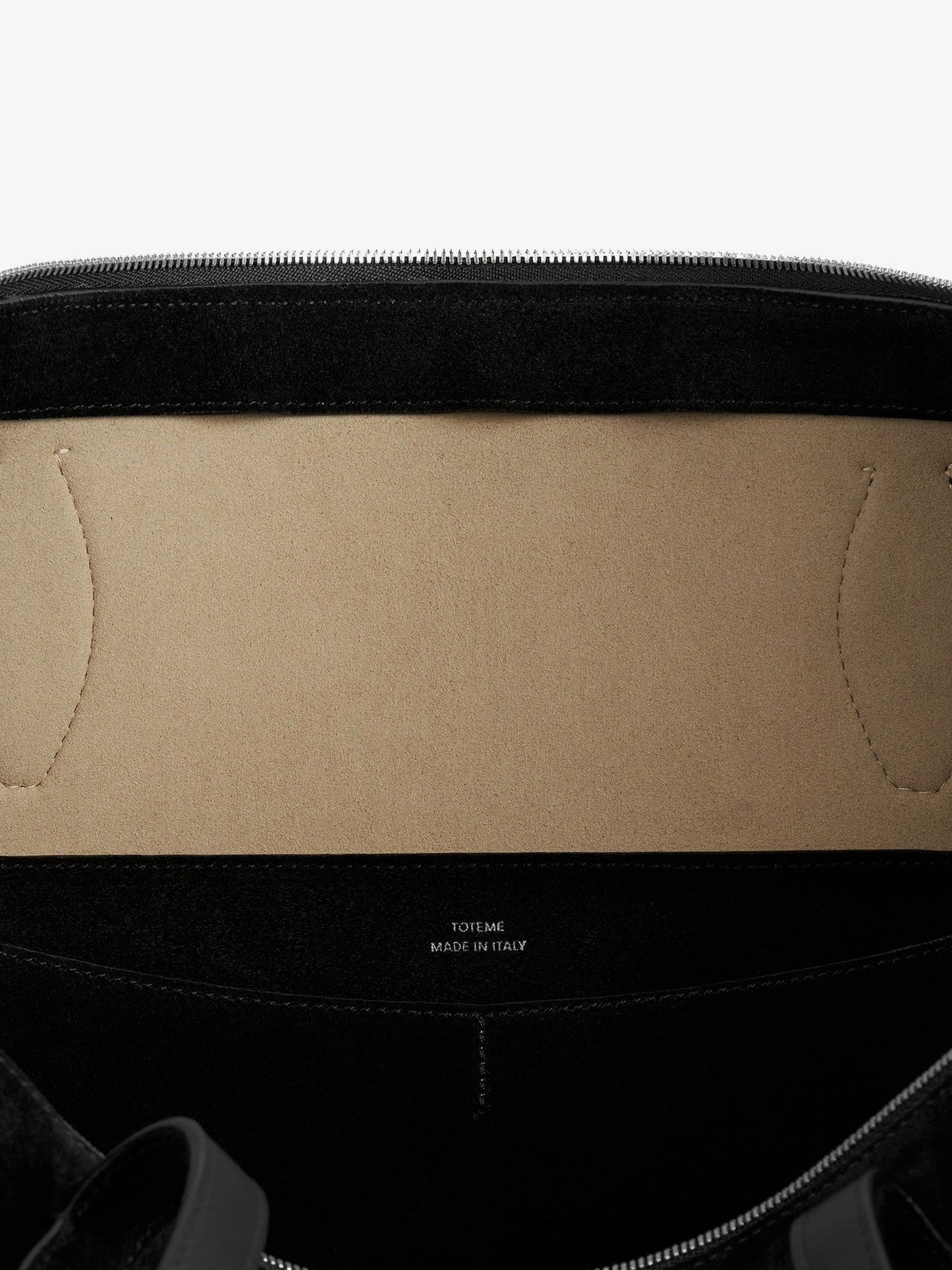 Toteme Suede Handbag With Engraved Logo On The Front