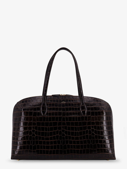Toteme Suede Handbag With Engraved Logo On The Front