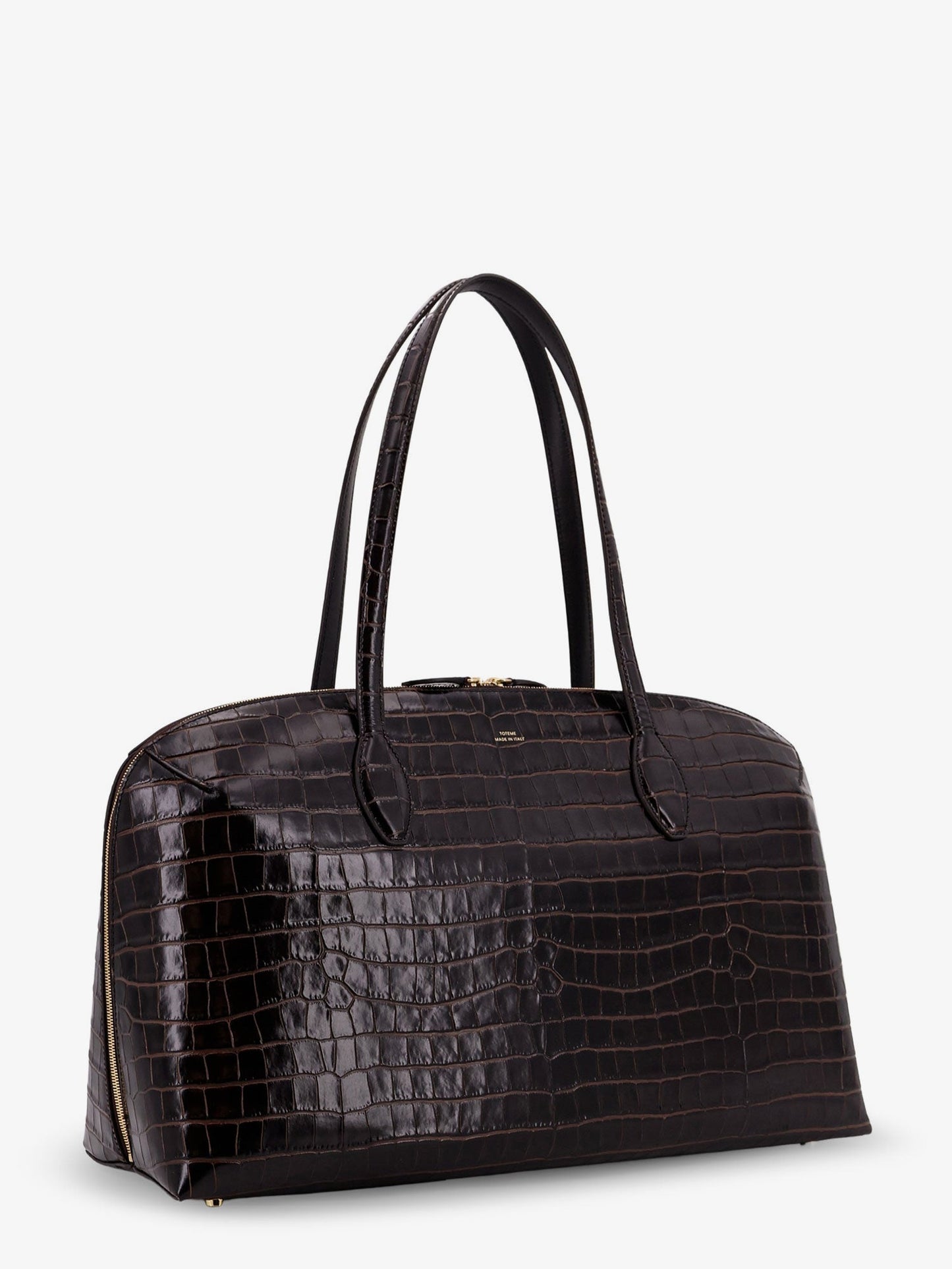 Toteme Suede Handbag With Engraved Logo On The Front