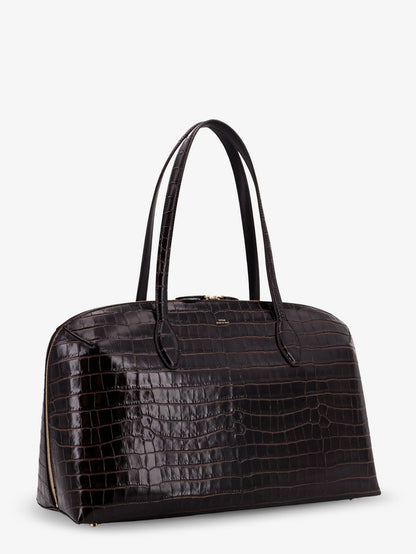 Toteme Suede Handbag With Engraved Logo On The Front