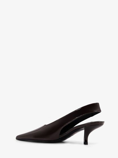 Toteme Leather Décolleté With Crocodile Print