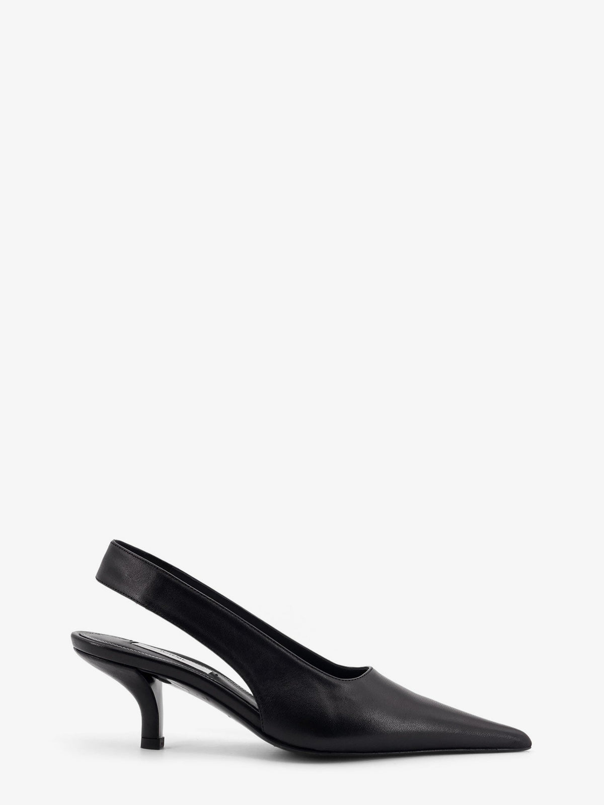 Toteme Leather décolleté slingbacks - Black