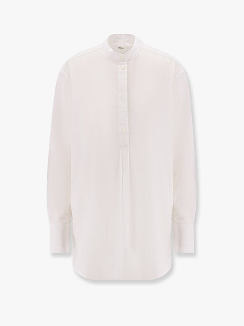 Toteme Stand collar organic cotton shirt - Bianco