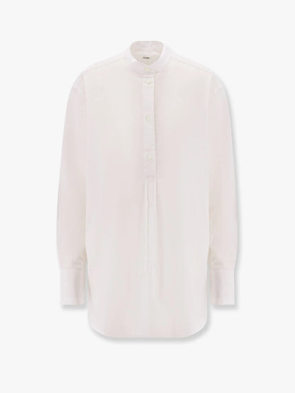Toteme Stand Collar Organic Cotton Shirt