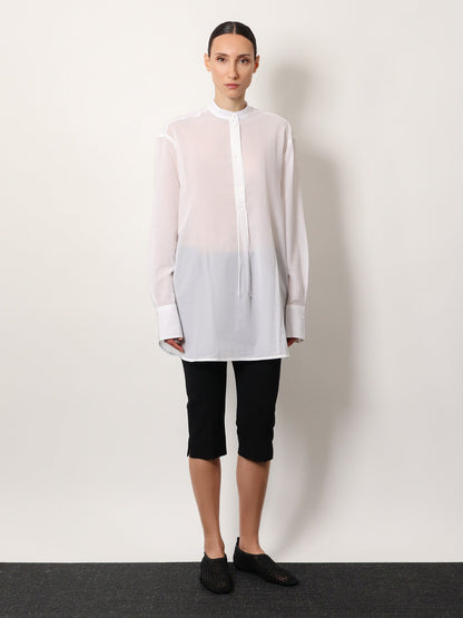 Toteme Stand collar organic cotton shirt - Bianco