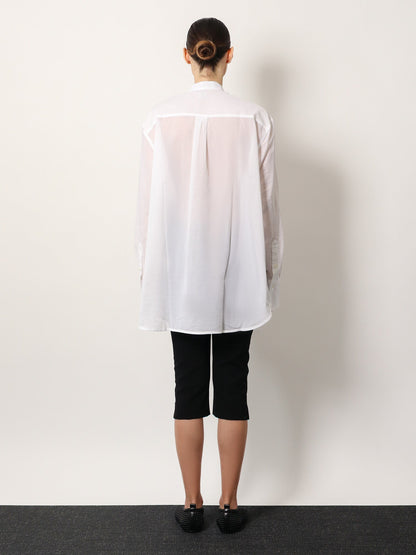 Toteme Stand collar organic cotton shirt - Bianco