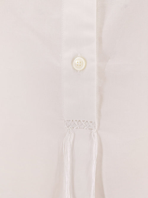 Toteme Stand collar organic cotton shirt - Bianco