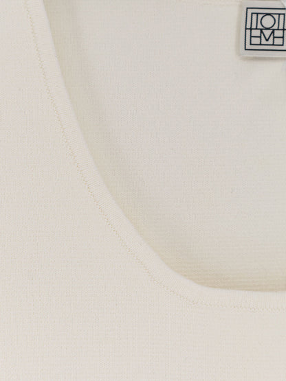 Toteme Viscose blend tank top - White