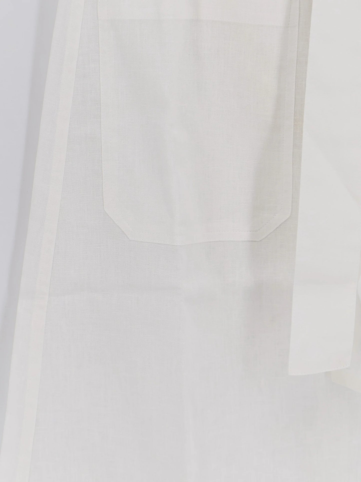 Toteme Tie Waist Cotton And Linen Skirt