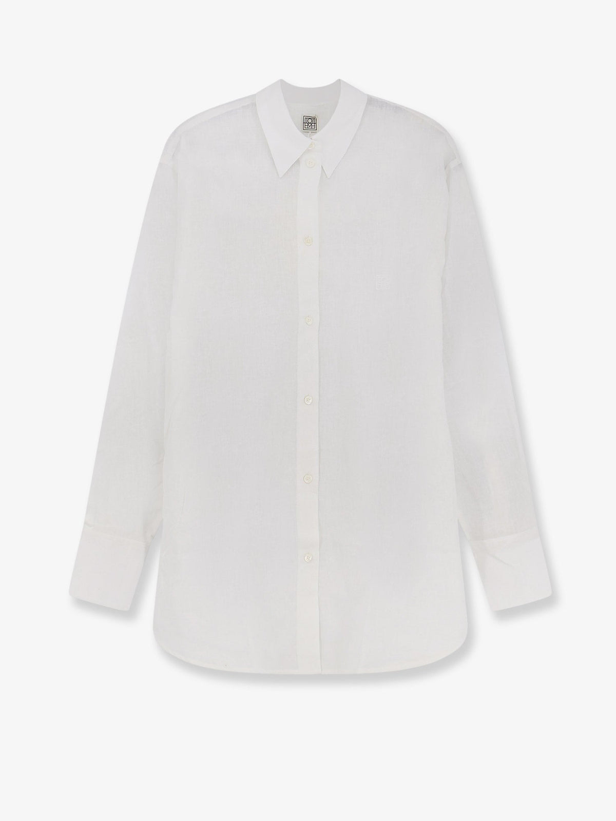 Toteme Oversized Summer cotton and linen shirt - White