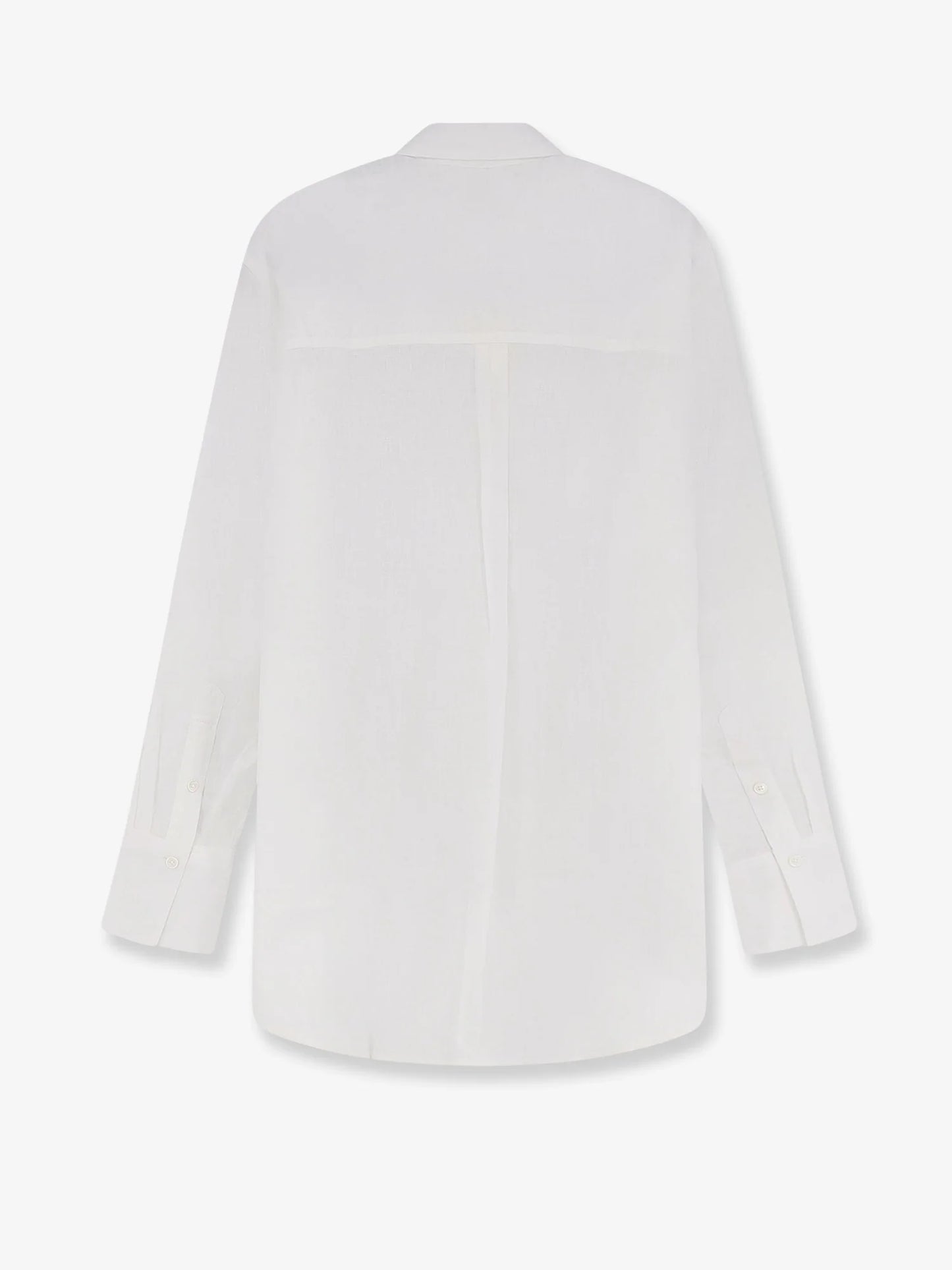 Toteme Oversized Summer Cotton And Linen Shirt